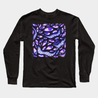 Monster mash - Blue Long Sleeve T-Shirt